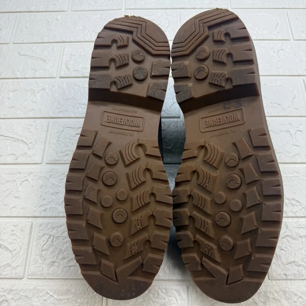 Caterpillar Cat Mens Brown Leather Casual Work Shoes Size 12 EU 46